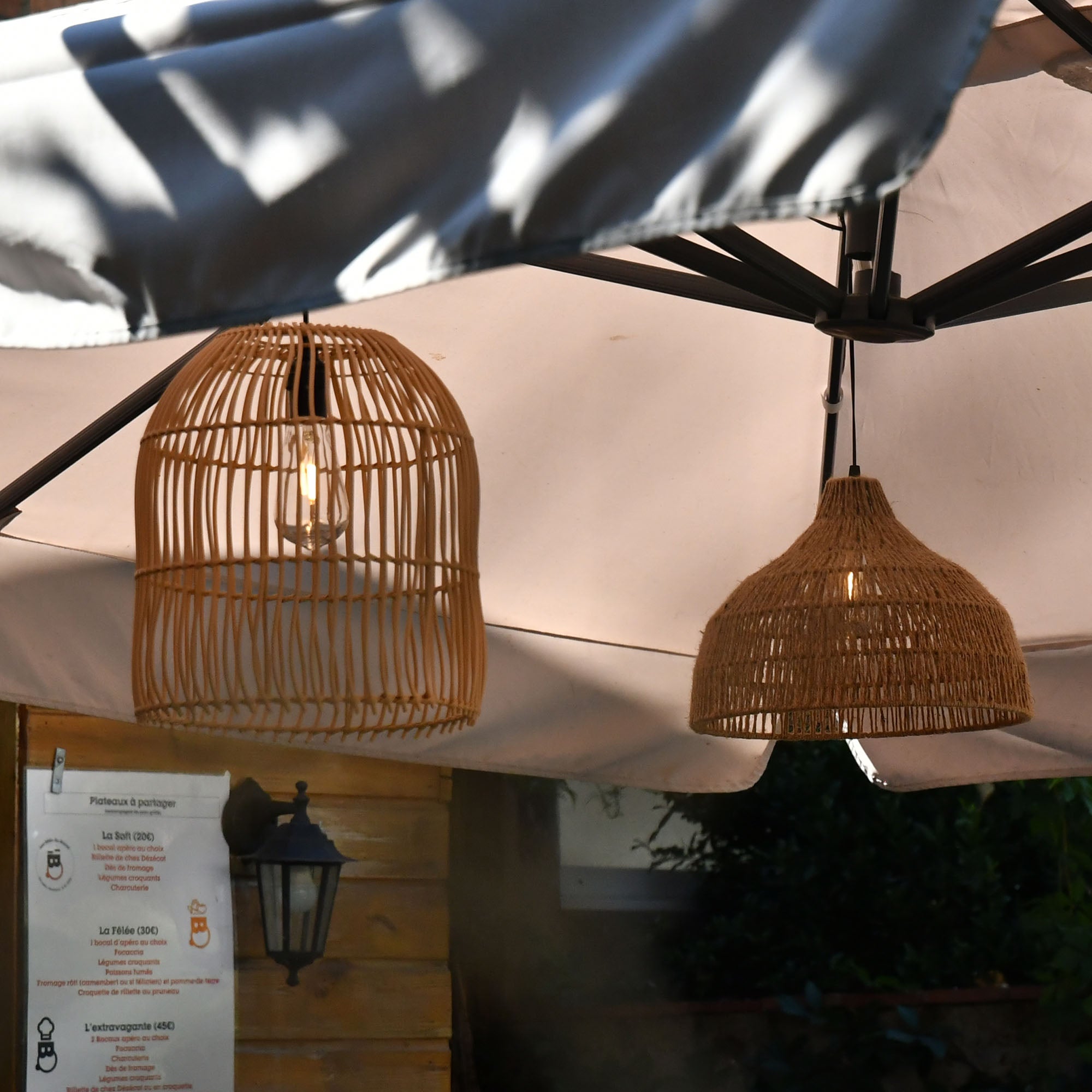 Suspension lustre solaire Canari